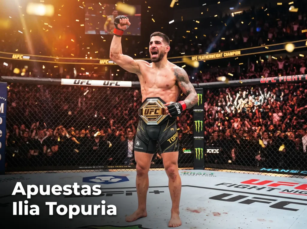 Apuestas Ilia Topuria cuotas mercados UFC España análisis patriotic money bias