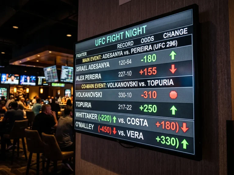 Line movement en UFC cómo leer el movimiento de cuotas